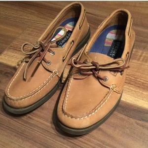 Tan Sperry Top-Siders